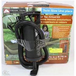 NEW OZARK TRAIL TWIN SIZE AIR MATTRESS WITH PUMP