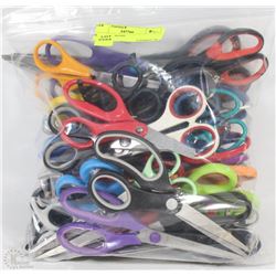 BAG OF ASSORTED SCISSORS