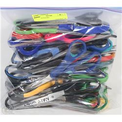 BAG OF ASSORTED SCISSORS