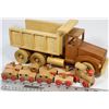 Image 1 : WOODEN HANDMADE DUMP TRUCK LIFTING UP & MORE