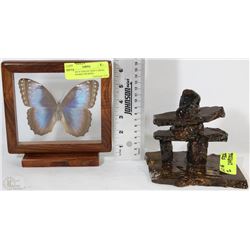 BUTTERFLY COLLECTION 2 SIDED REAL FRAMED MURPHO