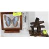 Image 1 : BUTTERFLY COLLECTION 2 SIDED REAL FRAMED MURPHO