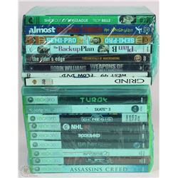 BOX OF ASST DVD/XBOX GAMES