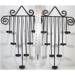 SET OF 2 UNIQUE CANDLE HOLDERS WALL DISPLAY