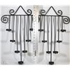 Image 1 : SET OF 2 UNIQUE CANDLE HOLDERS WALL DISPLAY