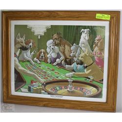 ARTHUR SARNOFF "SPIN-A-WINNER" DOGS 19W X 23H