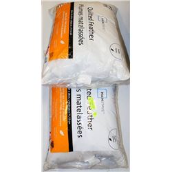 2 MAINSTAYS QUILTED FEATHER PILLOWS STORE RETURNS