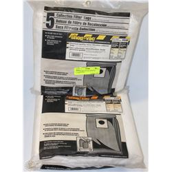 LOT OF TWO-5PACKS SHOPVAC FILTER BAGS