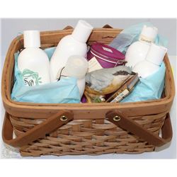 BASKET W/NEW SALON BEAUTY PRODUCTS INCL.