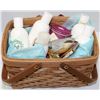 Image 1 : BASKET W/NEW SALON BEAUTY PRODUCTS INCL.