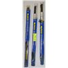Image 1 : LOT OF 3 -TWO PACKS OF S/S WIPER REFILLS