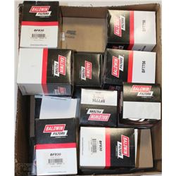 CASE OF ASSORTED  BALDWIN FUEL FILTERS