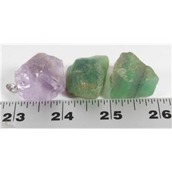 #11- NATURAL AMETHYST AND FLUORITED ROUGHT