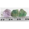 Image 1 : #11- NATURAL AMETHYST AND FLUORITED ROUGHT