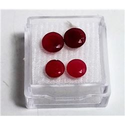 LOT OF 4 NATURAL RUBY GEMSTONES