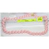 Image 1 : #1-SEA SHELL PEARL NECKLACE 17" PINK