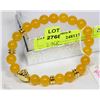Image 1 : #16-YELLOW TOPAZ BEAD BRACELET 7.5"