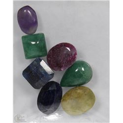 #68- NATURAL RUBY,EMERALD,SAPPHIRE,AMETHYST 82CT