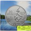 Image 1 : RCM CANADIAN $20.00 FINE SILVER COIN - BOY JUMPING