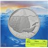 Image 1 : RCM CANADIAN $20.00 FINE SILVER COIN - WHALE