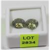 Image 1 : 76) GREEN ZIRCONIA 2 PCS TOTAL 21.5CT FOR