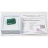 Image 1 : 60) NATURAL EMERALD 17.85CT WITH COA