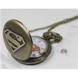 14) NEW SUPERMAN POCKET WATCH - VINTAGE STYLE