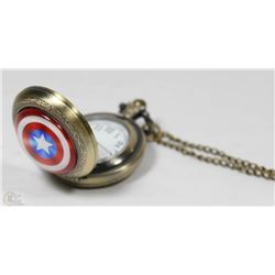 13) NEW CAPTAIN AMERICA POCKET WATCH