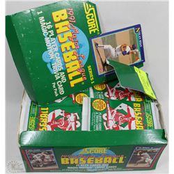 CASE OF 1991 MAJOR LEAGUE BASEBALL CARDS PACKETS