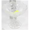 Image 1 : CRYSTAL PEDESTAL BOWL (7"X6")