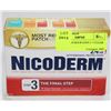 Image 1 : NICODERM 24 HOUR STEP 3- 7 CLEAR PATCHES