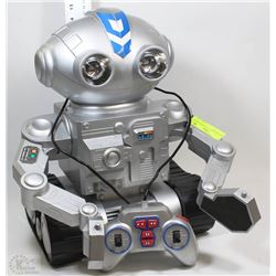 VINTAGE REMOTE CONTROL ROBOT WITH TRACKS