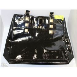 REPLICA PRADA LARGE TOTE BLACK
