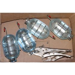 BOX W 4 NEW METAL WORKLIGHT COVERS