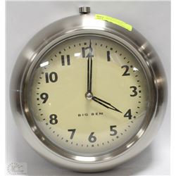 VINTAGE WESTCLOX BIG BEN METAL WALL CLOCK (12")