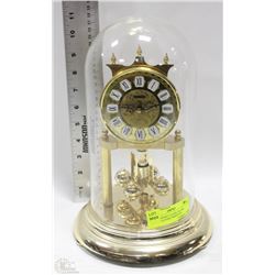 ANNIVERSARY CLOCK, GLASS COVER, BATTER OPERATED
