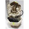 Image 1 : WATER FOUNTAIN WITH LION & CHERUB SCENE (12"X8")