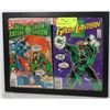 Image 1 : FRAMED TWO "DC"GREEN LANTERN VINTAGE COMICS