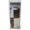 Image 1 : NEW FARBERWARE 6PC KNIFE SET IN BLOCK
