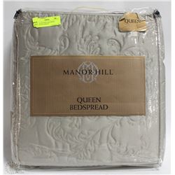 NEW QUEEN SIZE MANORHILL QUEEN BED SPREAD