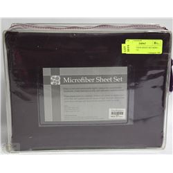 4PC MICROFIBER SHEET SET KING - DARK PURPLE
