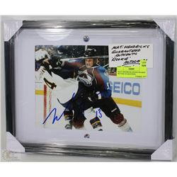 MATT HENDRICKS SIGNED FRAMED PICTURE GUARANTEED