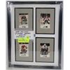 Image 1 : 1988 NHL ESSO STICKERS FRAMED "GOALIES" FACSIMILIE