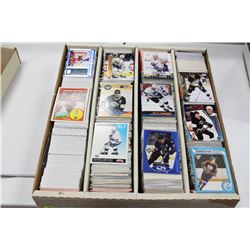 BOX OF 3000+ ASSORTED HOCKEY CARDS 1990- AND UP