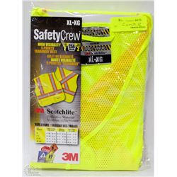 LOT OF 2 SCOTCHLITE HIGH VISIBILITY VEST SIZE: XL