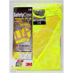 LOT OF 2 SCOTCHLITE HIGH VISIBILITY VEST SIZE: LRG