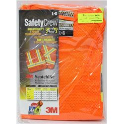 LOT OF 2 SCOTCHLITE HIGH VISIBILITY VEST SIZE: LRG