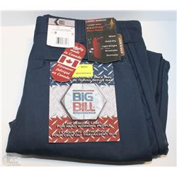 BIG BILL REGULAR FIT SIZE 28X32 NAVY WORK PANTS