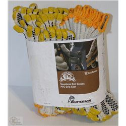 LOT OF 12 PAIRS OF SUPERIOR SURE GRIP PVC GRIP