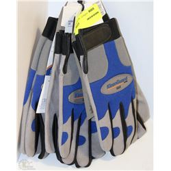 LOT OF 3 PAIRS OF KLEEN GUARD G50 MECHANICS GLOVES